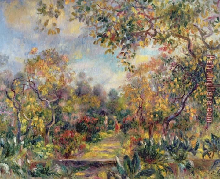 Pierre Auguste Renoir Landscape at Beaulieu